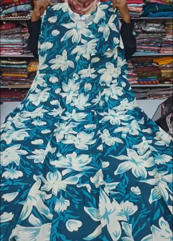 Rayon Long Maxi Gown | MG04